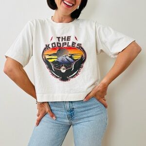 The Kooples White and Black Graphic Tee Shirt
Branded Cotton